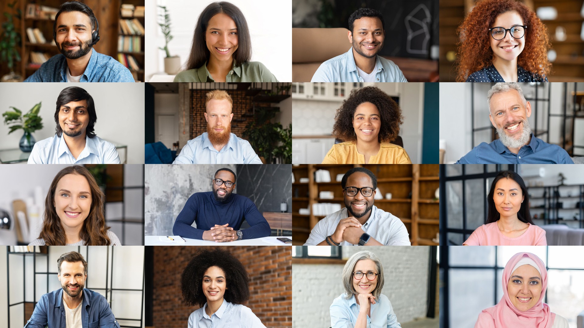Video meeting online for office employees working remotely